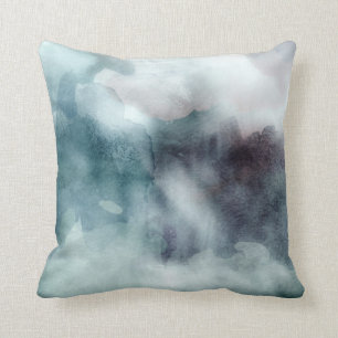 Coussin Carreau - sarcelles d'hiver d'aquarelle