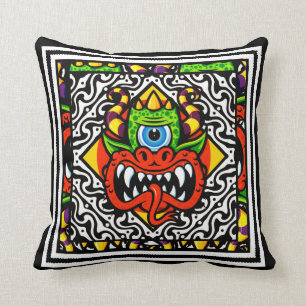 Coussin Carreau tribal moderne