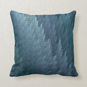 Coussin Carreau turquoise de conception de motif de plume