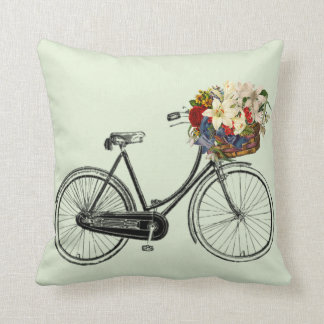 Coussin Carreau vintage 16" de bicyclette x 16"