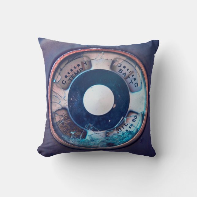 Coussin Carreau vintage de cage d'huile (Recto)