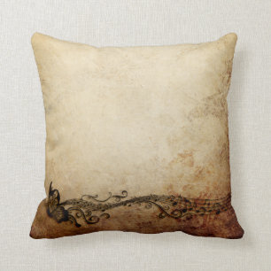 Coussin Carreau vintage de papillon
