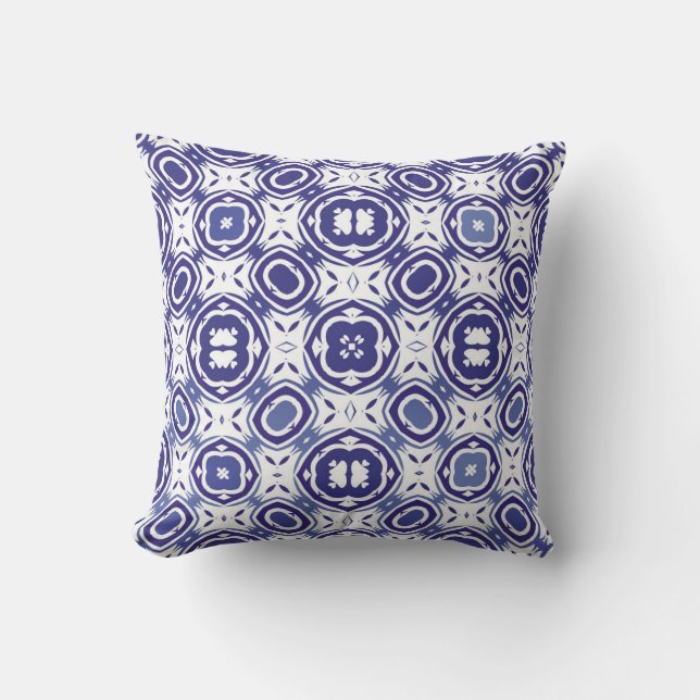 Coussin Carreaux azulejos vintages portugais. Conception m (Recto)