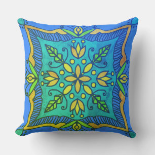Coussin Carreaux de Boho Talavera