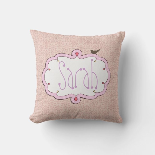 Coussin carreaux de MoJo d'Américain de bébé (Recto)