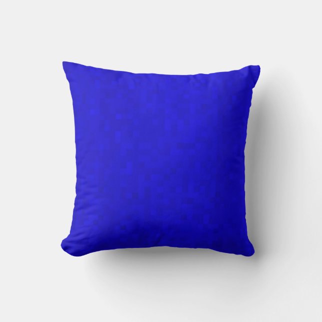 Coussin Carreaux De Mosaïque Bleu Chaud, Poussin À Jeter. (Recto)