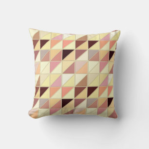 Coussin Carreaux de mosaïque - jaune, or et terre