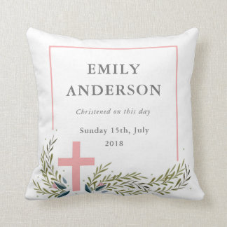 Coussin Carreaux de souvenir de baptême