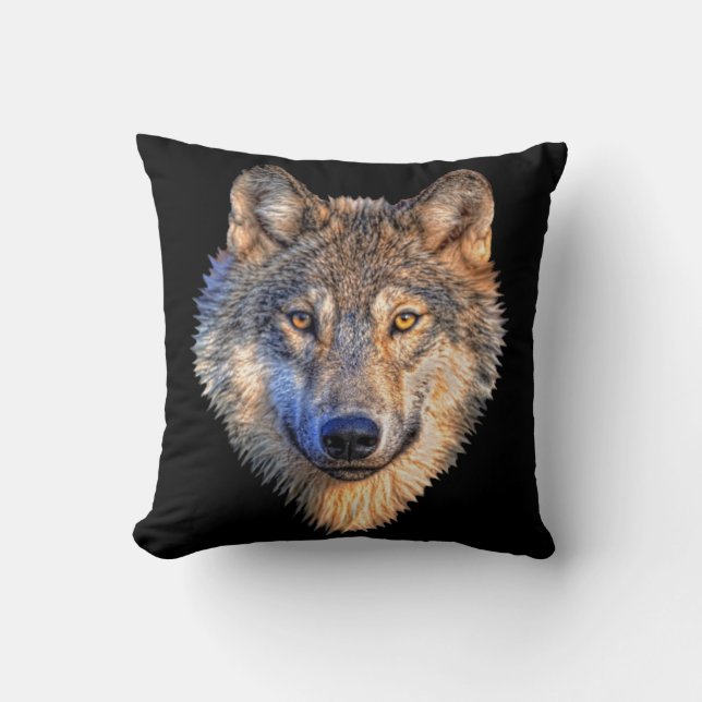 Coussin Carreaux de style de loup (Recto)