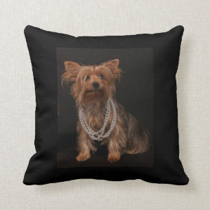 Coussin Carreaux de Yorkshire Terrier