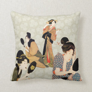 Coussin Carreaux japonais de conception d'art
