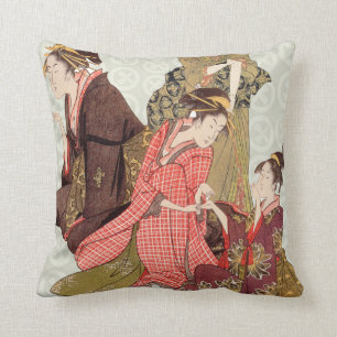 Coussin Carreaux japonais de conception d'art