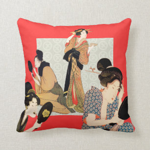 Coussin Carreaux japonais de conception d'art