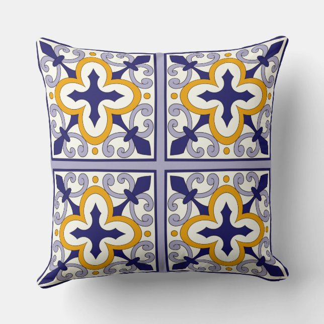 Coussin Carreaux Marocains Motif #2 (Verso)