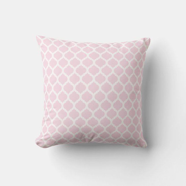 Coussin Carreaux marocains roses de motif (Recto)