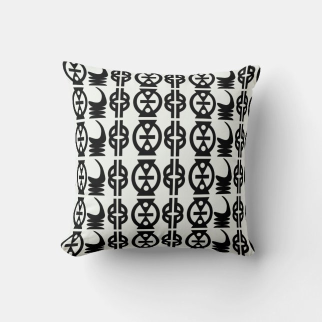 Coussin Carreaux mignons de monogramme avec les motifs (Recto)