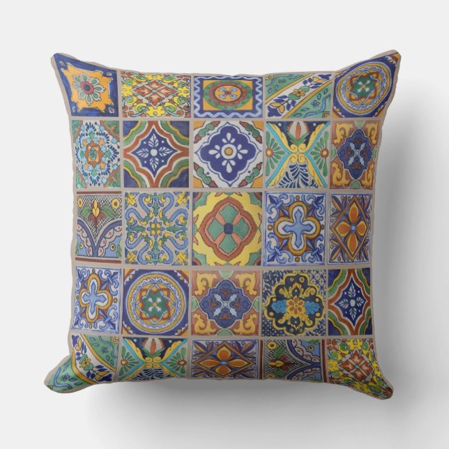 Coussin Carreaux Talavera (Recto)