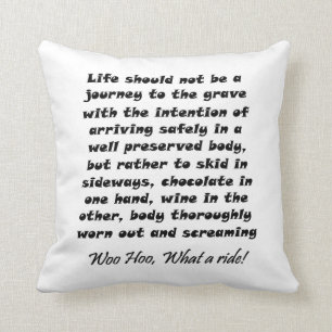 Coussin Carreaux uniques de plaisanterie d'humour de