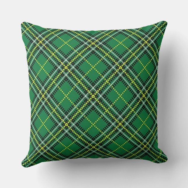 Coussin Carreaux Verts (Verso)