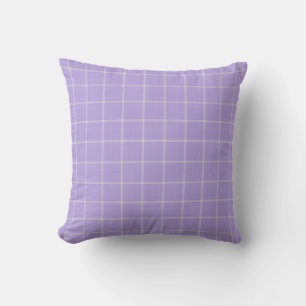 Coussin Carreaux Violet Clair à Carreaux