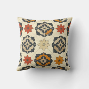 Coussin Carrelage méditerranéen rustique