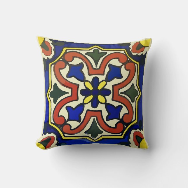 Coussin Carrelage mexicain (Recto)