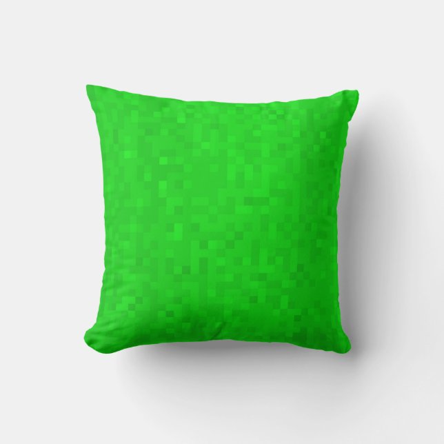 Coussin Carrelage Mosaïque Vert Chaud Motif, Poussette Cou (Recto)