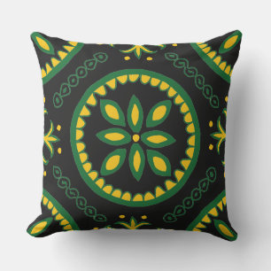 Coussin Carrelage Talavera noir