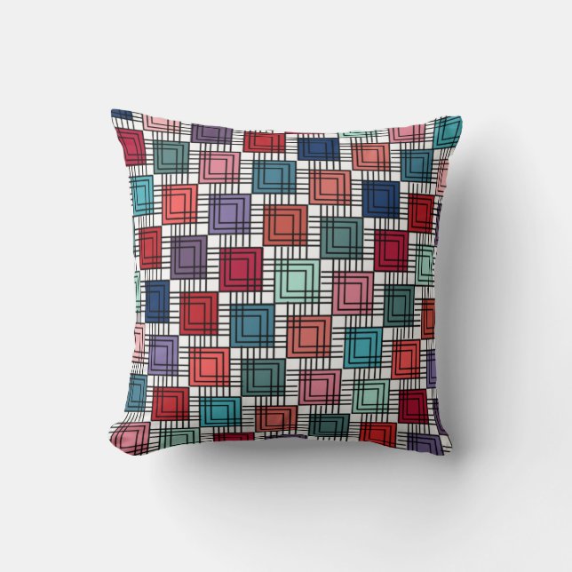 Coussin Carrés Art déco (Recto)