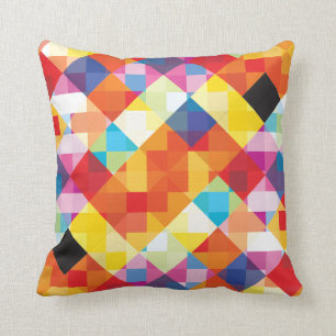 Coussin Carrés colorés Abstraits