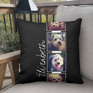 Coussin Carrés de collection photo noir et blanc Personnal