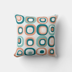 Coussin Carrés Empilés Teinte Moderne du Milieu du Siècle