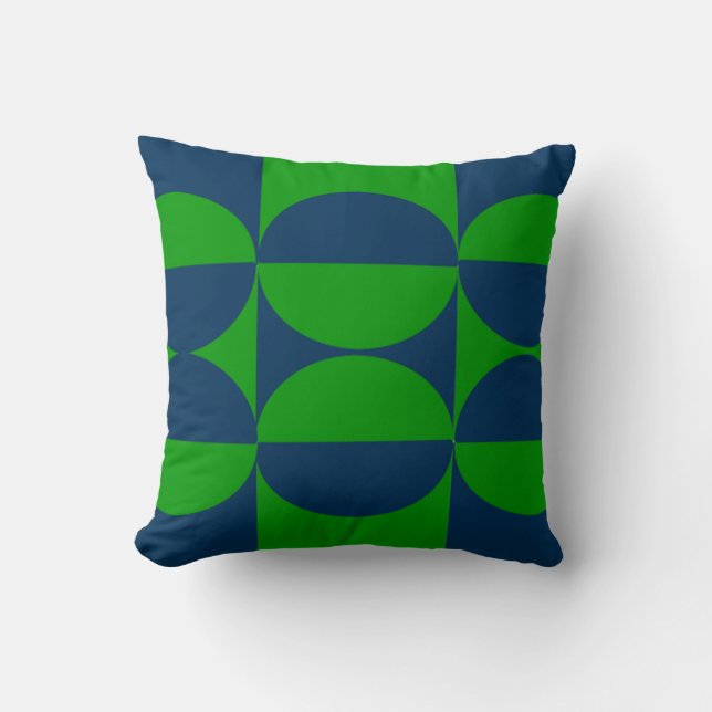 Coussin Carrés et cercles du Bauhaus (Recto)