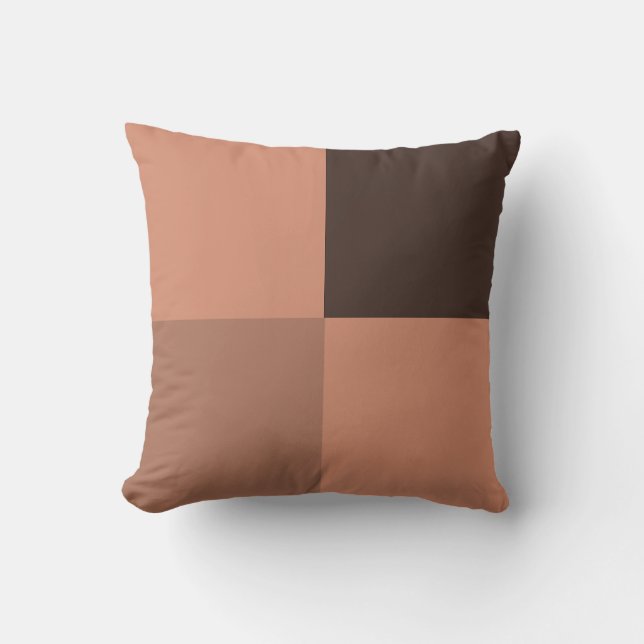 Coussin Carrés Marrons (Recto)