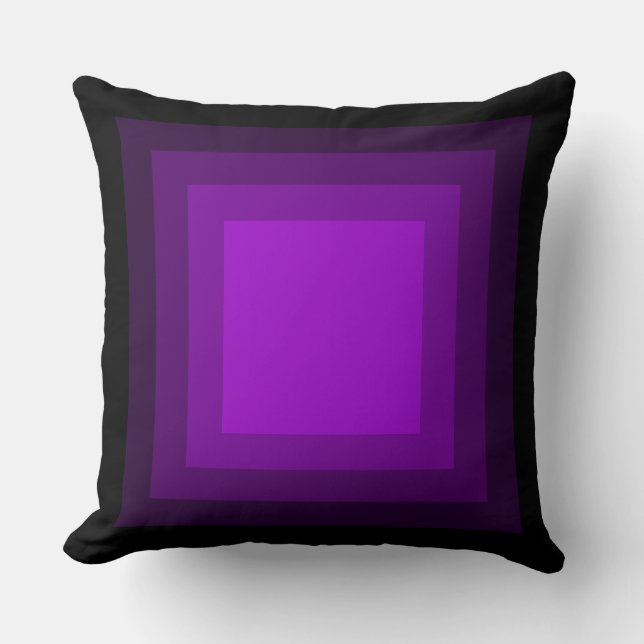 Coussin Carrés mélangés - Noir à Violet (Recto)