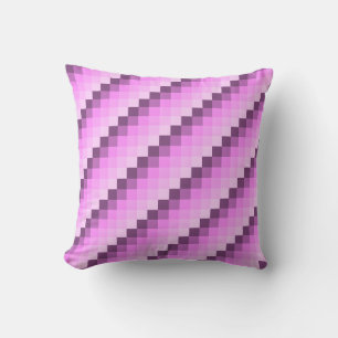 Coussin Carrés roses et violets