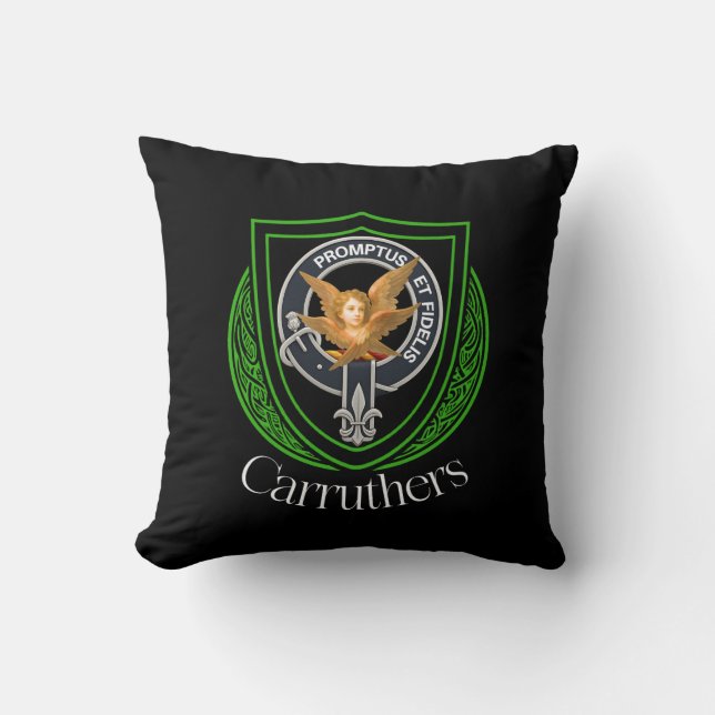 Coussin Carruthers Scottish Clan Crest (Recto)
