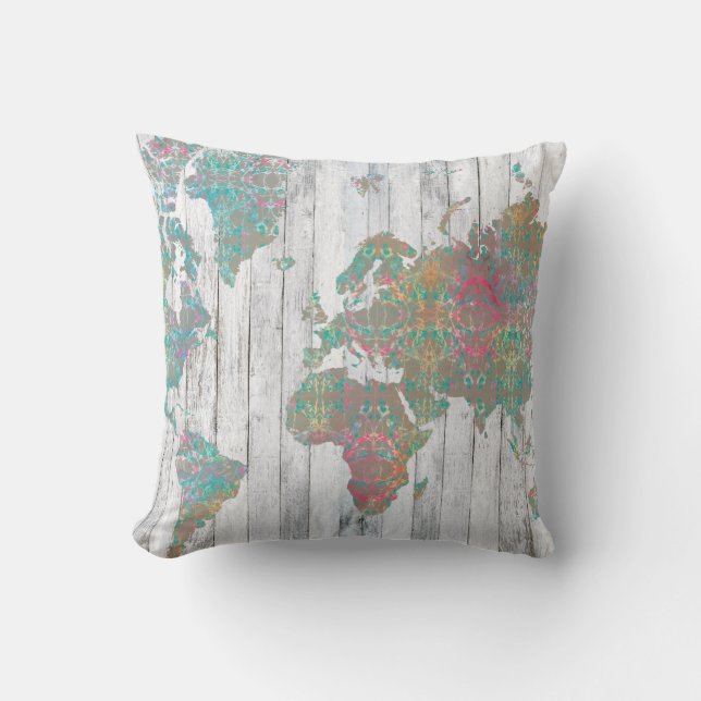 Coussin Carte Boho II (Recto)