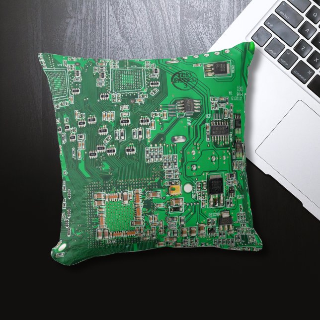 Coussin Carte circuit imprimé circuit vert PCB (Créateur téléchargé)