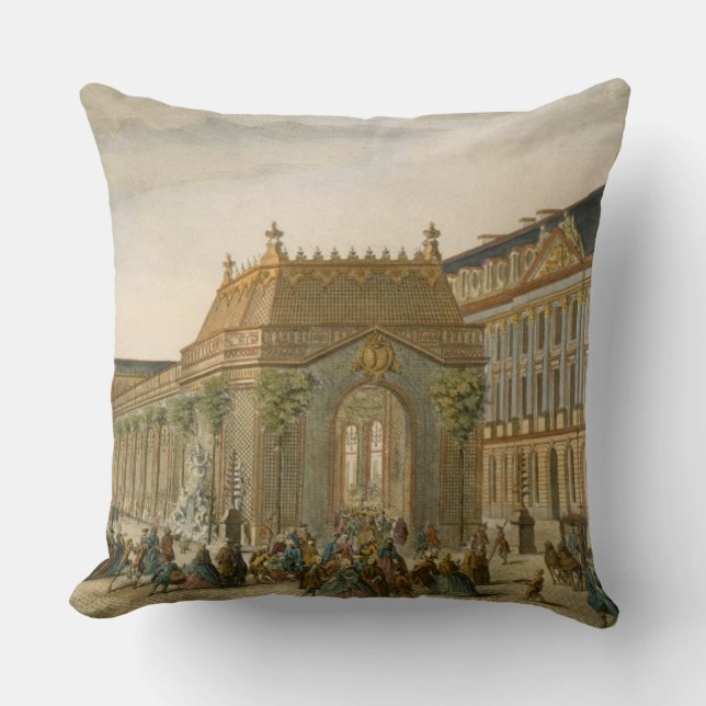 Coussin Carte d'Arras, de "Civitates Orbis Terrarum" par G (Recto)