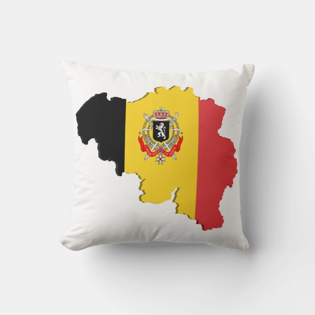 Coussin Carte de Belgique (Recto)
