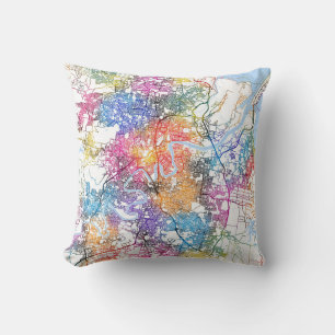 Coussin Carte de Brisbane Australie