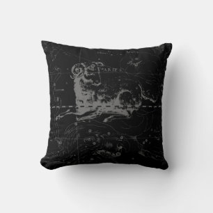 Coussin Carte de la constellation d'Aries par Hevelius