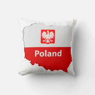 Coussin Carte de la Pologne