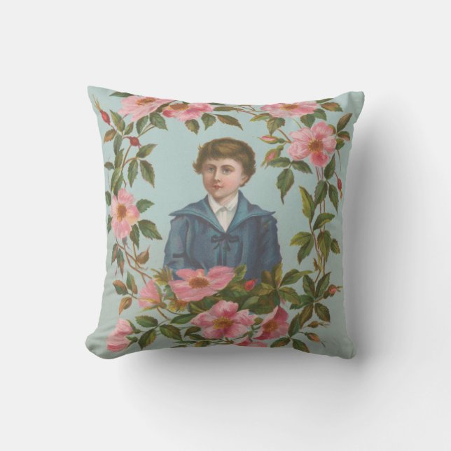 Coussin Carte de la Saint-Valentin allemande antique kitsc (Recto)