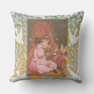 Coussin Carte de la Saint-Valentin d'époque victorienne an