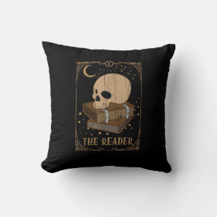 Coussin Carte de lecteur de livre païen goblincore gothiqu
