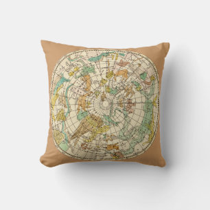 Coussin Carte de l'étoile du ciel sud et de la configurati