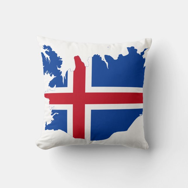COUSSIN CARTE DE L'ISLANDE (Recto)