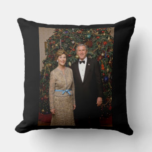 Coussin Carte de Noël du président américain George Bush